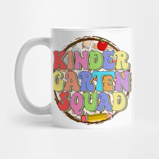 Kindergarten Squad Teachers Student Kids Back to School Mug